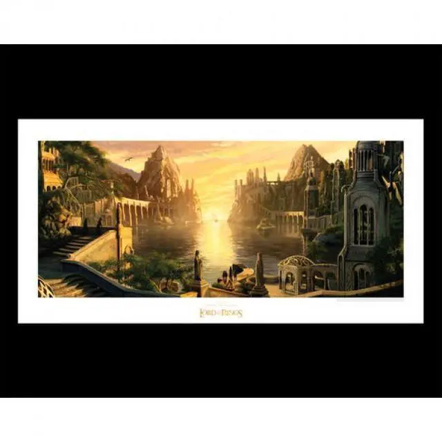Alt view image 2 of 2 - WETA Workshop - The Lord of the Rings Trilogy - The Grey Havens Art Print