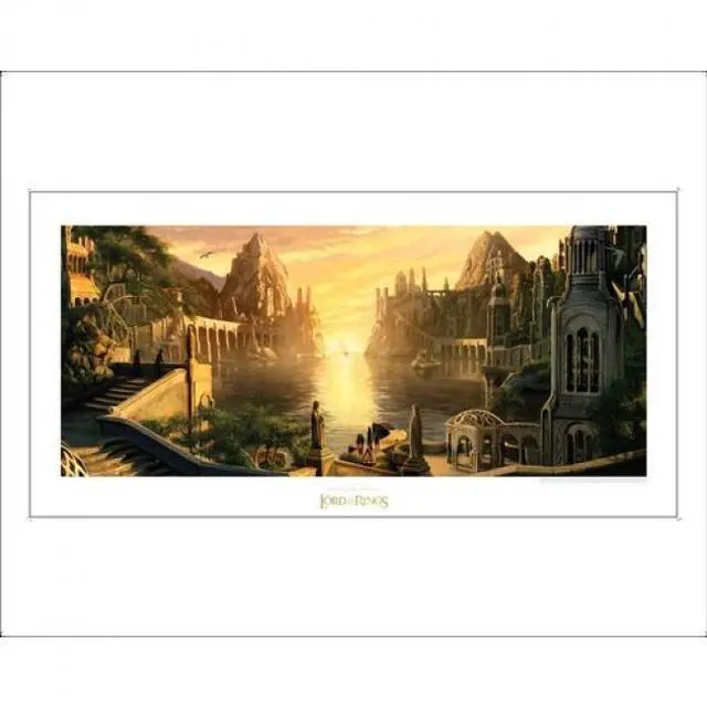Main image of WETA Workshop - The Lord of the Rings Trilogy - The Grey Havens Art Print