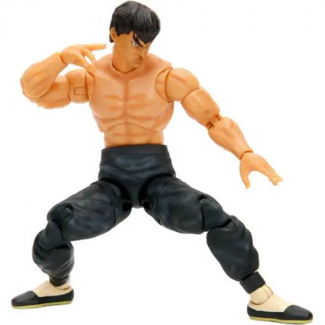 Alt view image 4 of 4 - Fei Long 6" Moveable Figure with Accessories and Alternate Head and Hands "Ultra Street Fighter II: The Final Challengers" (2017) Video Game model by Jada