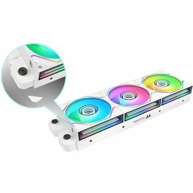 Alt view image 16 of 19 - Thermaltake SWAFAN 120 EX Infinity ARGB White Infinity Mirror Hub and Frame PC Cooling Fan CL-F265-PL12SW-A