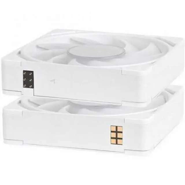 Alt view image 14 of 17 - Thermaltake CT140 EX Infinity ARGB Sync 3 Pack; Infinity Mirror Hub; 140mm x 28mm; PWM 500~1800 RPM; MagForce 2.0; 5V 3-Pin Motherboard Sync; 3-Pack; Snow; CL-F244-PL14SW-A