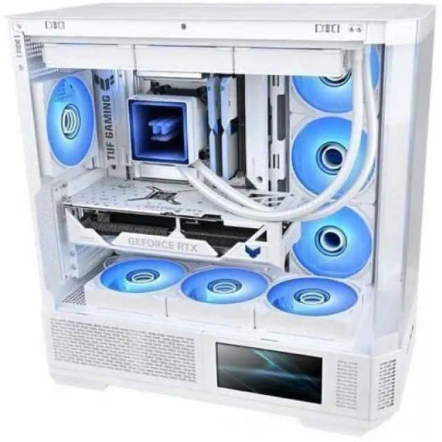 Alt view image 16 of 17 - Thermaltake CT140 EX Infinity ARGB Sync 3 Pack; Infinity Mirror Hub; 140mm x 28mm; PWM 500~1800 RPM; MagForce 2.0; 5V 3-Pin Motherboard Sync; 3-Pack; Snow; CL-F244-PL14SW-A
