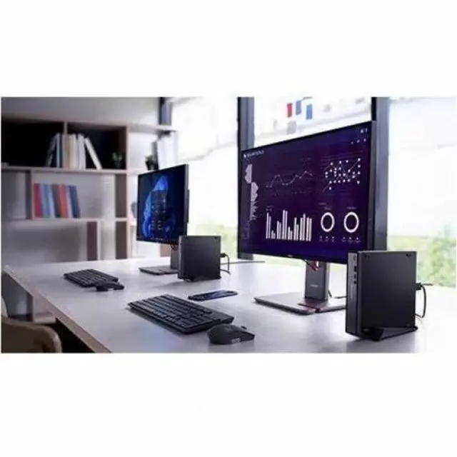 Alt view image 7 of 7 - Lenovo ThinkCentre neo 50q Gen 5 13B9005UUS Desktop Computer - Intel Core i5 13th Gen i5-13420H - 16 GB - 256 GB PCI Express NVMe 4.0 x4 SSD - Tiny - Black - Intel Chip - Windows 11 Pro - Intel UHD Gr
