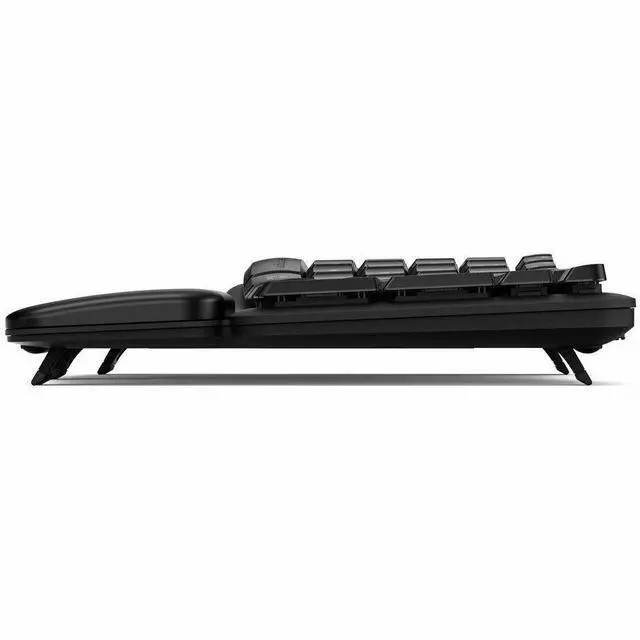 Alt view image 5 of 5 - Kensington Pro Fit Ergo KM620-RC Wireless Rechargeable EQ Desktop Set - USB Type A Membrane Wireless Bluetooth/RF 5.4 2.40 GHz Keyboard - Black - USB Type A Wireless Bluetooth/RF Mouse - Optical - 240