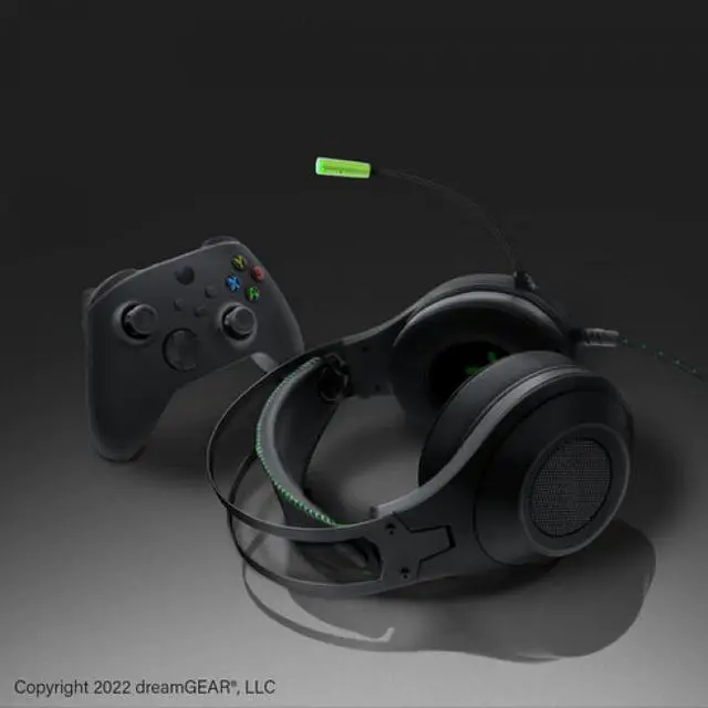 Alt view image 2 of 6 - Xbox Accessory: Wired Headset - BIONIK SIREX - Black: Compatible?with PC, Switch, PS5, Xbox X|S & Green: Compatible?with PC, Switch, PS5, Xbox X|S