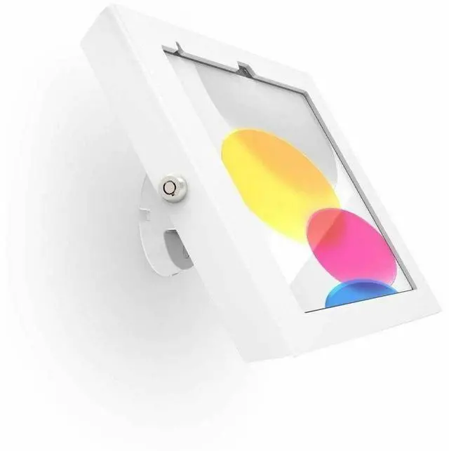 Alt view image 7 of 8 - iPad 10th-11th A16 Gen Apex Enclosure Bow Tilting Wall Mount White