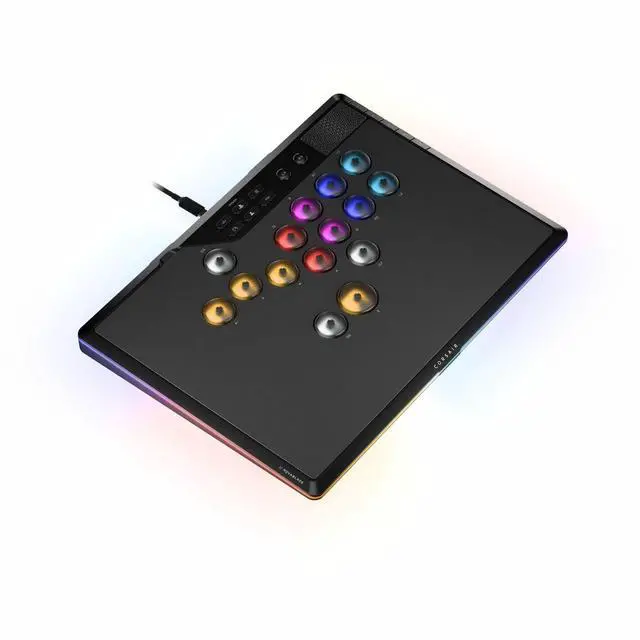 Alt view image 9 of 14 - CORSAIR NOVABLADE PRO WIRELESS HALL EFFECT LEVERLESS CONTROLLER, BACKLIT RGB LED
