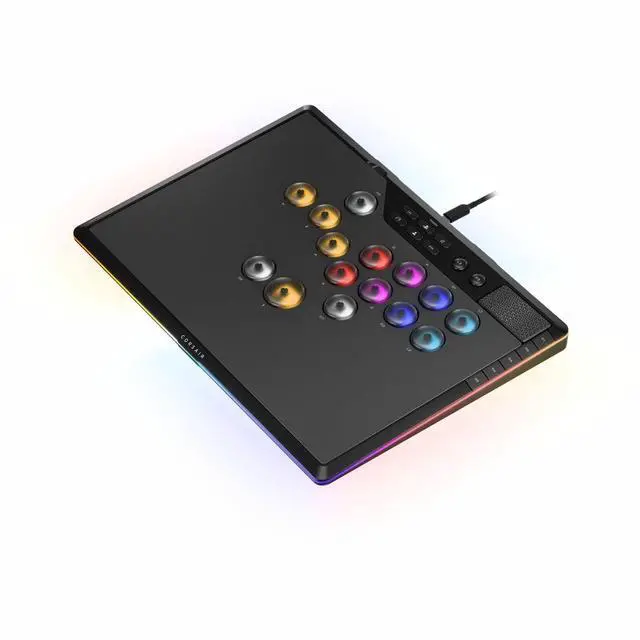 Alt view image 12 of 14 - CORSAIR NOVABLADE PRO WIRELESS HALL EFFECT LEVERLESS CONTROLLER, BACKLIT RGB LED