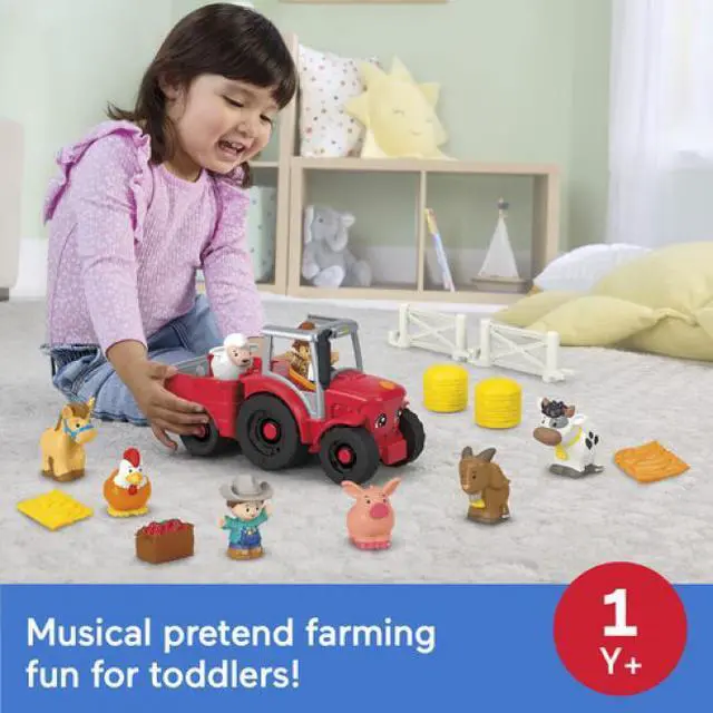 Alt view image 2 of 7 - Fisher Price - Little People Caring For Animals Tractor Giftset