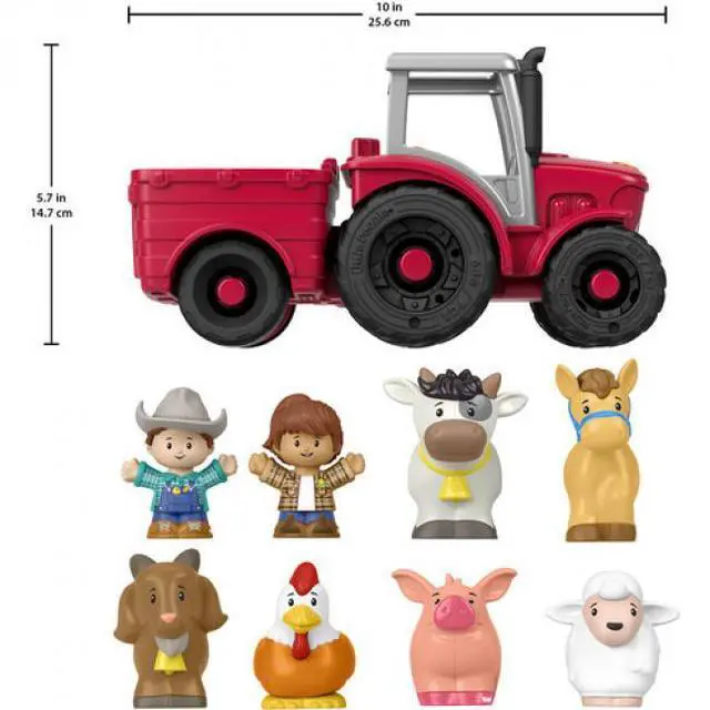 Alt view image 6 of 7 - Fisher Price - Little People Caring For Animals Tractor Giftset