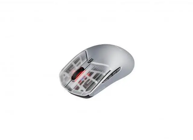 Alt view image 13 of 14 - HyperX Pulsefire Haste 2 S Silver Wireless Gaming Mouse