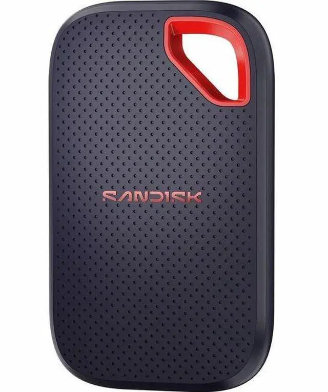 Main image of SanDisk SDSSDE70-500G-G25 500 GB Portable Solid State Drive - External - MAC, Desktop PC, iPhone Device Supported - USB Type C - 256-bit AES Encryption Standard