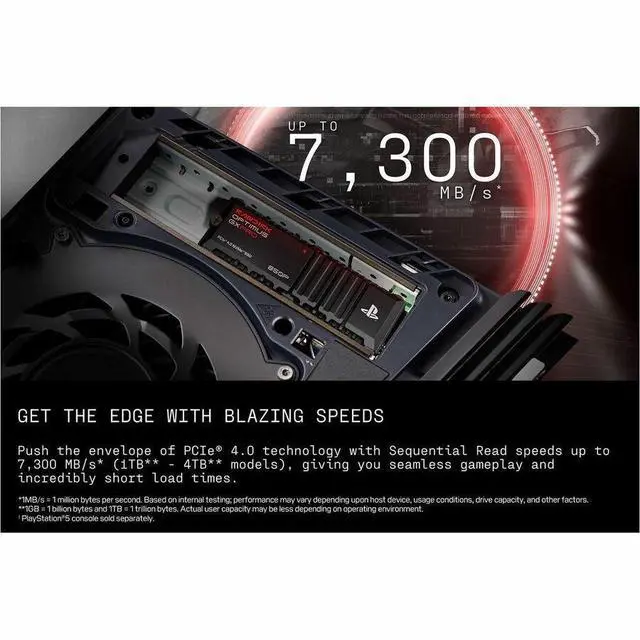 Alt view image 5 of 7 - SanDisk Optimus GX PRO 850P SDSG81200TAH-000E0 2 TB Solid State Drive - M.2 2280 Internal - PCI Express NVMe (PCI Express NVMe 4.0) - PlayStation, Gaming Console, Computer Device Supported - 1200 TB T