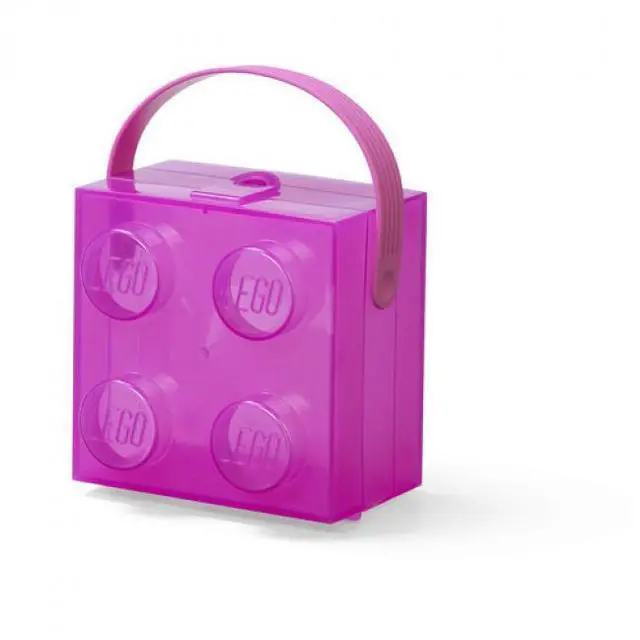 Main image of LEGO Storage Case: Translucent Violet with Handle