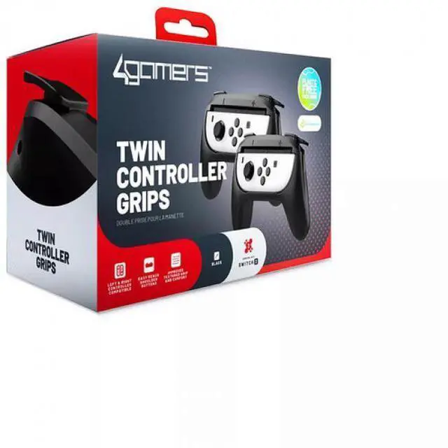 Main image of Switch 2 Accessory: 4Gamers Twin Controller Grip