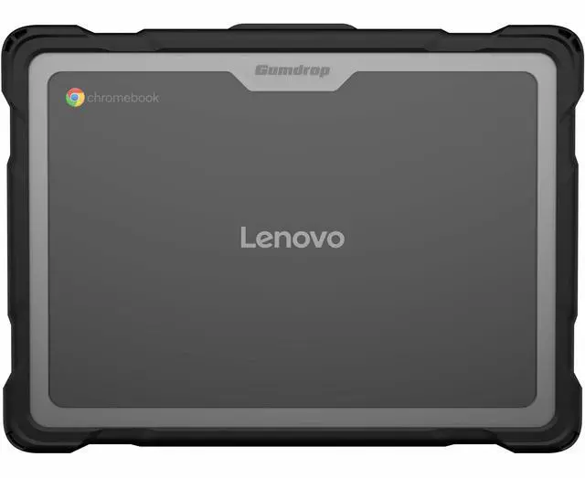 Alt view image 4 of 7 - SlimTech for Lenovo 100E Chromebook Gen 5 - For Lenovo Chromebook - Textured Grip - Transparent - Bump Resistant, Drop Resistant, Scratch Resistant, Scuff Resistant - Rubber