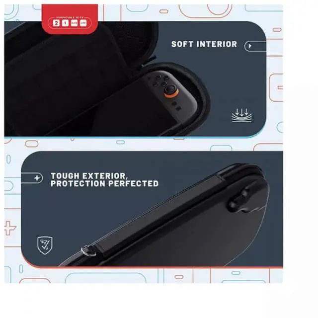 Alt view image 3 of 7 - Switch 2 Accessory: Case - 4Gamers Travel Case for Nintendo Switch, OLED, Lite, and Switch 2