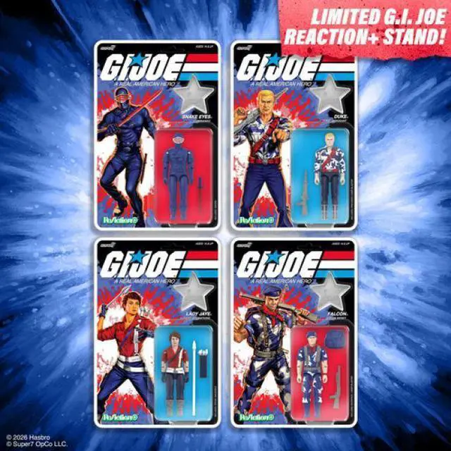 Alt view image 7 of 7 - G.I. JOE REACTION+ WAVE 08 - SNAKE EYES (AMERICA'S