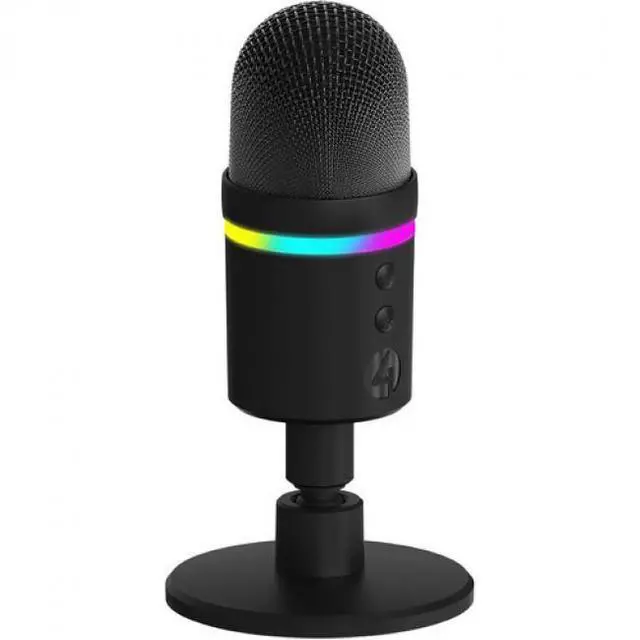 Alt view image 2 of 7 - PC Accessory: 4Gamers Light Up Streaming Microphone