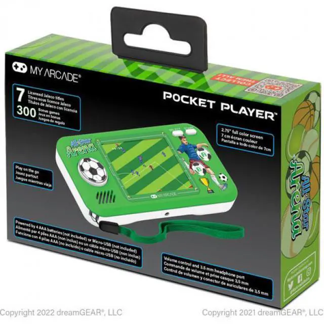 Alt view image 7 of 10 - My Arcade All-Star Arena Pocket Player 307 Games (DGUNL-4128)