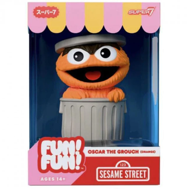 Alt view image 7 of 7 - Super7 - Sesame Street - FUN! FUN! - Oscar the Grouch (Orange)