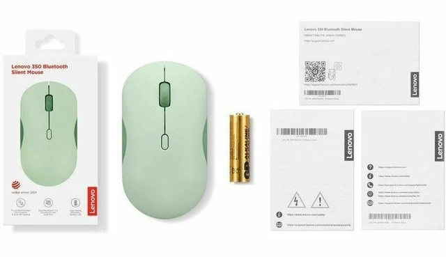 Alt view image 10 of 11 - Lenovo 350 Bluetooth Silent Mouse (Breeze Moss)