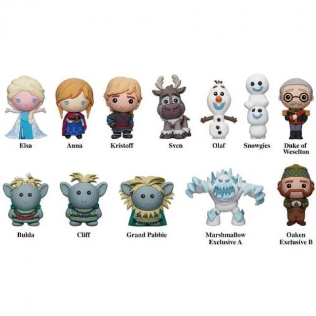 Alt view image 2 of 2 - Frozen 10th Anniversary 3D Foam Bag Clip - Series 56