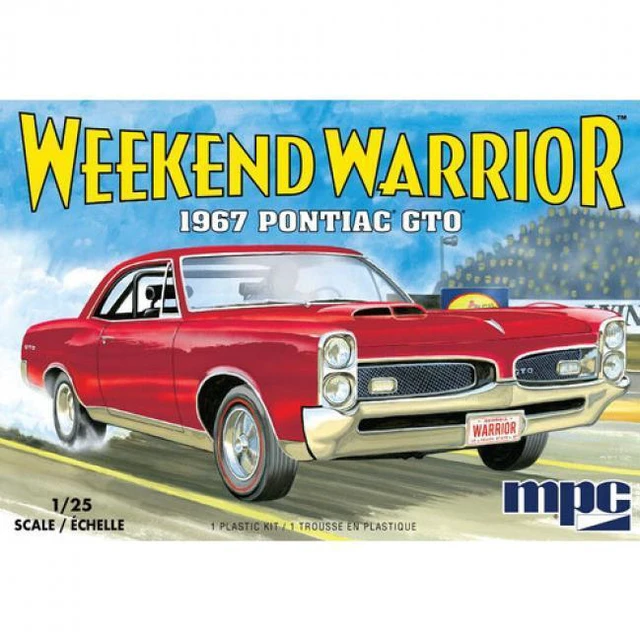 Alt view image 9 of 9 - Skill 3 Model Kit 1967 Pontiac GTO "Weekend Warrior" 3 in 1 Kit 1/25 Scale Model by MPC