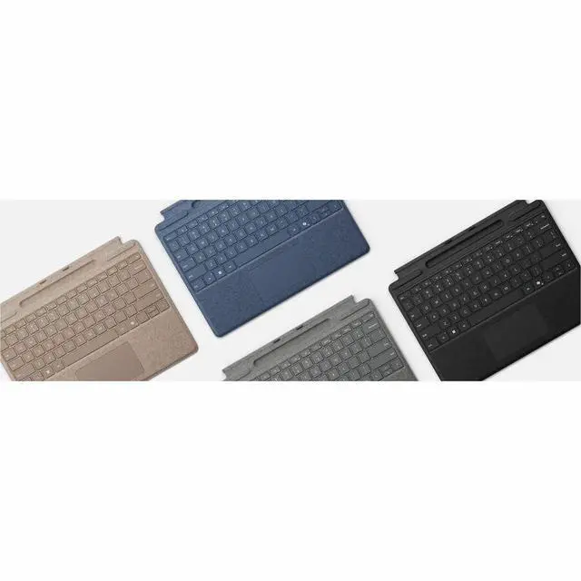 Alt view image 3 of 3 - Microsoft Surface Pro 13-inch Keyboard with Pen Storage - Black with Bold Keyset - Compact - CoPilot, Snipping, Microphone Mute, Windows Key, Media Control, Screen Brightness Hot Key(s) - Windows 11 -