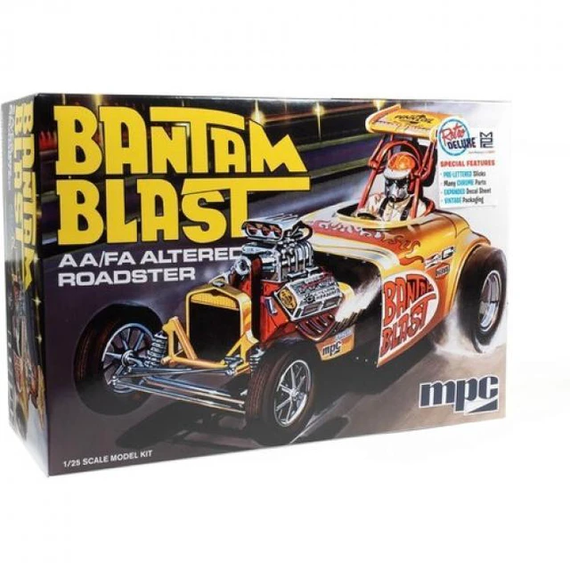 Alt view image 6 of 6 - Skill 2 Model Kit "Bantam Blast" AA/FA Altered Roadster/Dragster 1/25 Scale Model by MPC