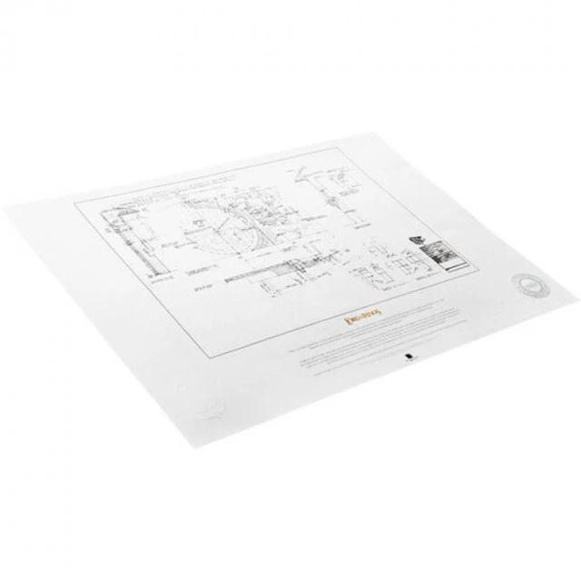 Alt view image 5 of 5 - WETA Workshop - The Lord of the Rings Trilogy - The Door of Bag End Blueprint Replica Art Print