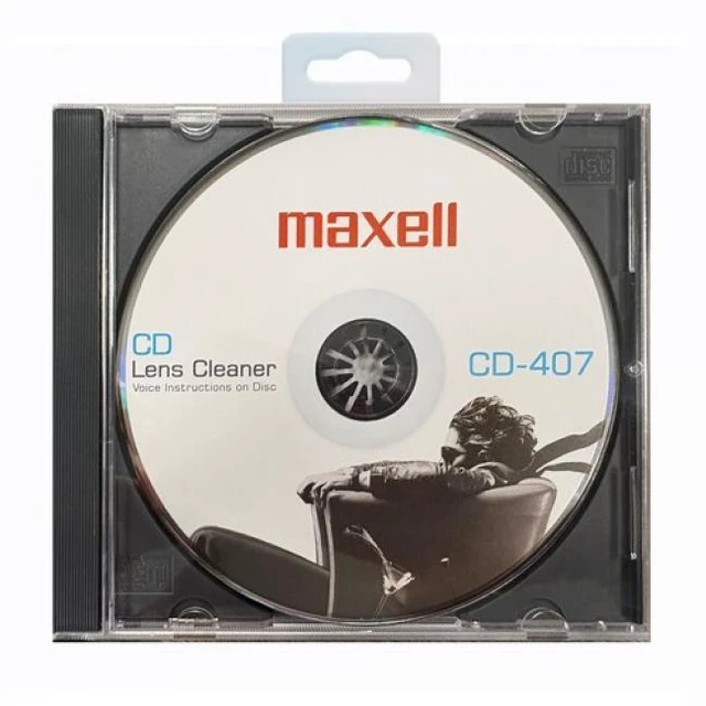 Main image of Maxell 197342 CD407 CD Lens Cleaner With Voice Instructions on Disc