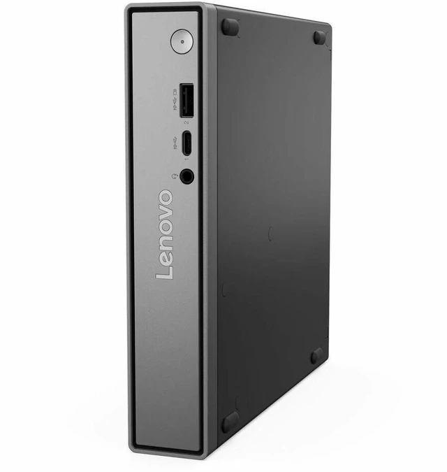 Alt view image 3 of 8 - Lenovo ThinkCentre neo 50q Gen 5 13B90032US Desktop Computer Intel Core 7 240H 32 GB 512 GB SSD Tiny Black Intel Chip Windows 11 Pro Intel DDR5 SDRAM English US Keyboard IEEE 802.11ax 135 W