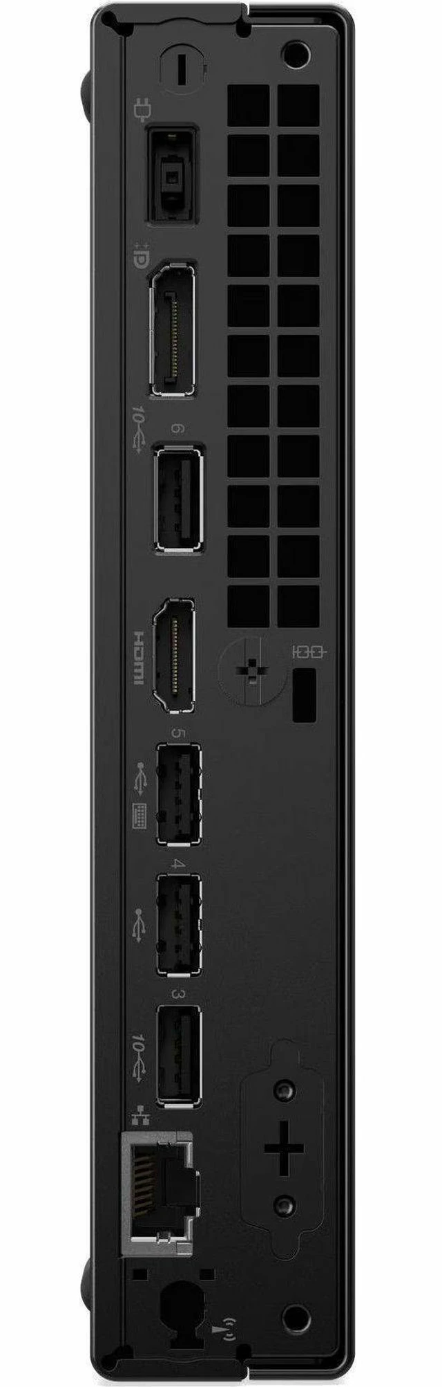 Alt view image 5 of 8 - Lenovo ThinkCentre neo 50q Gen 5 13B90032US Desktop Computer Intel Core 7 240H 32 GB 512 GB SSD Tiny Black Intel Chip Windows 11 Pro Intel DDR5 SDRAM English US Keyboard IEEE 802.11ax 135 W
