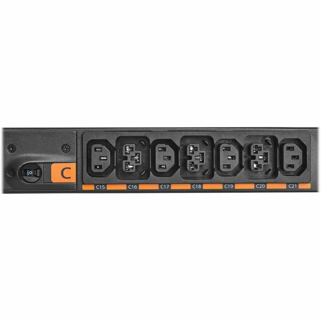 Alt view image 9 of 13 - Eaton G4 42-Outlets PDU - Managed - 460P9W - 24x IEC 60320 C13 - 18x IEC 60320 C39 - 230 V AC - Network (RJ-45) - 6 ft (1.83 m) Cord Length - 0U - Vertical - EVMA4609X-06