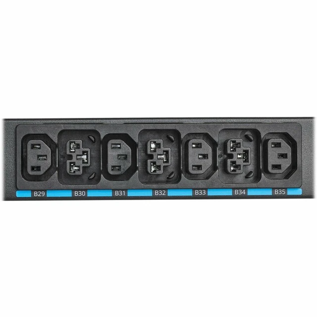 Alt view image 10 of 13 - Eaton G4 42-Outlets PDU - Managed - 460P9W - 24x IEC 60320 C13 - 18x IEC 60320 C39 - 230 V AC - Network (RJ-45) - 6 ft (1.83 m) Cord Length - 0U - Vertical - EVMA4609X-06