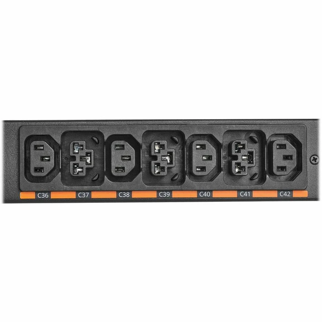 Alt view image 13 of 13 - Eaton G4 42-Outlets PDU - Managed - 460P9W - 24x IEC 60320 C13 - 18x IEC 60320 C39 - 230 V AC - Network (RJ-45) - 6 ft (1.83 m) Cord Length - 0U - Vertical - EVMA4609X-06