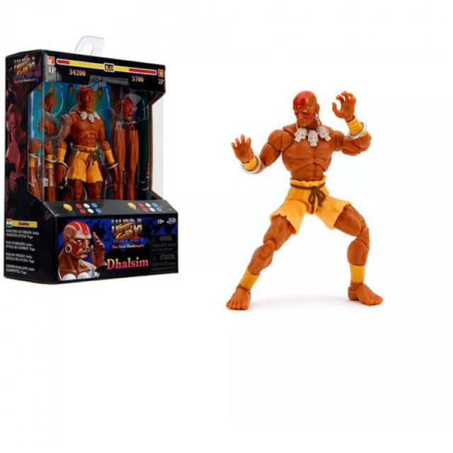 Alt view image 4 of 4 - Dhalsim 6" Moveable Figure with Alternate Head and Limbs "Ultra Street Fighter II: The Final Challengers" (2017) Video Game Model by Jada