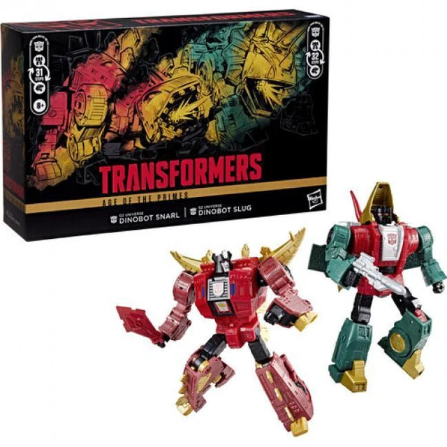 Main image of Transformers - Age of the Primes - Leader Class G2 Dinobot Slug & Snarl Action Figure 2-Pack