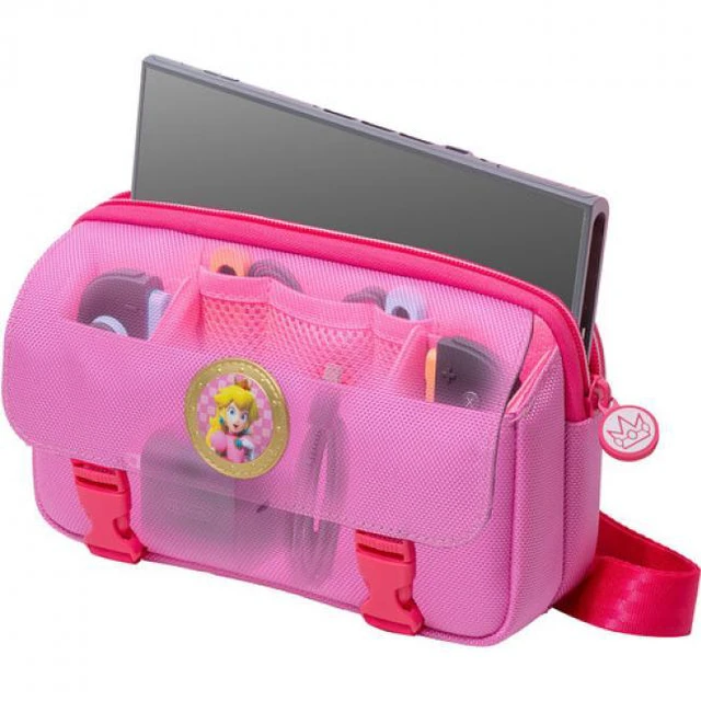 Alt view image 3 of 4 - Swtich 2 Accessory: RDS Game Traveler Deluxe Princess Peach Crossbody Bag for Nintendo Switch 2