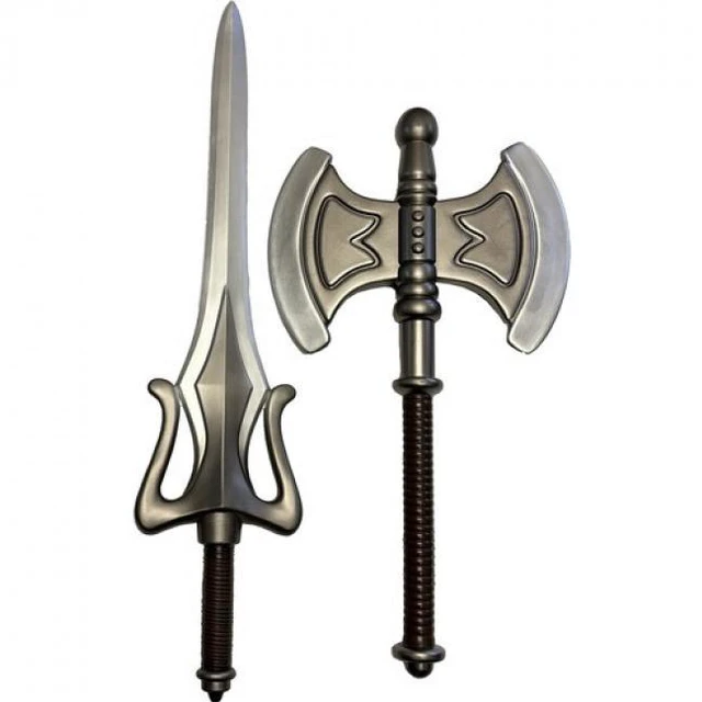 Alt view image 3 of 3 - Masters of the Universe - He-Man Battle Axe LARP Stunt Prop Replica