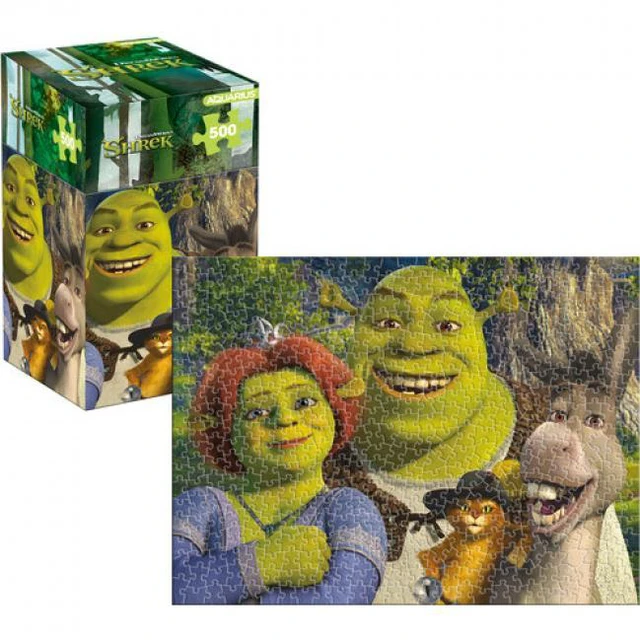 Main image of Shrek Family 500 Piece Jigsaw Puzzle (Vertical Box)