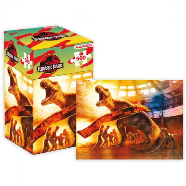Main image of Jurassic Park 500 Piece Jigsaw Puzzle (Vertical Box)
