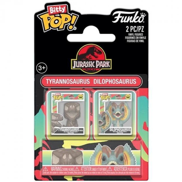 Main image of Funko Bitty POP!: Jurassic Park 2-Pack - T-Rex & Dilo - 94198