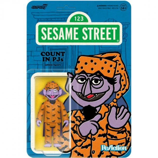 Main image of Super7 - Sesame Street - ReAction Figures Wv6 - Count Von Count (PJs)