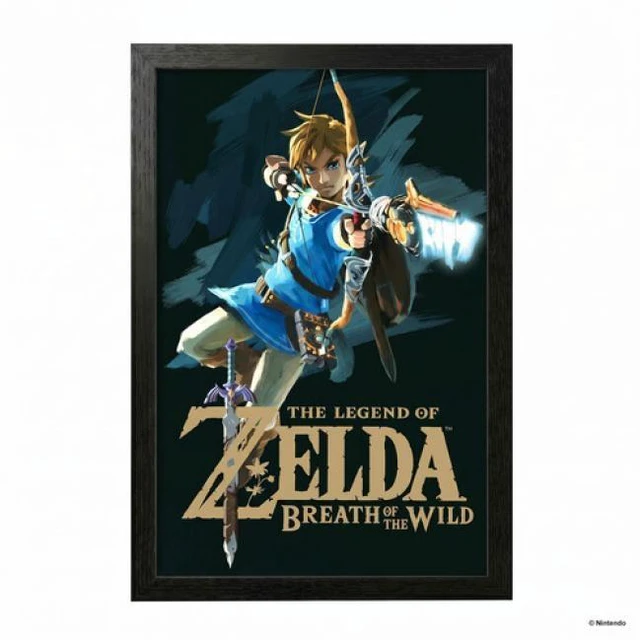 Main image of The Legend of Zelda: Breath of the Wild - Link with Bow - 11x17 Framed Gel Coat