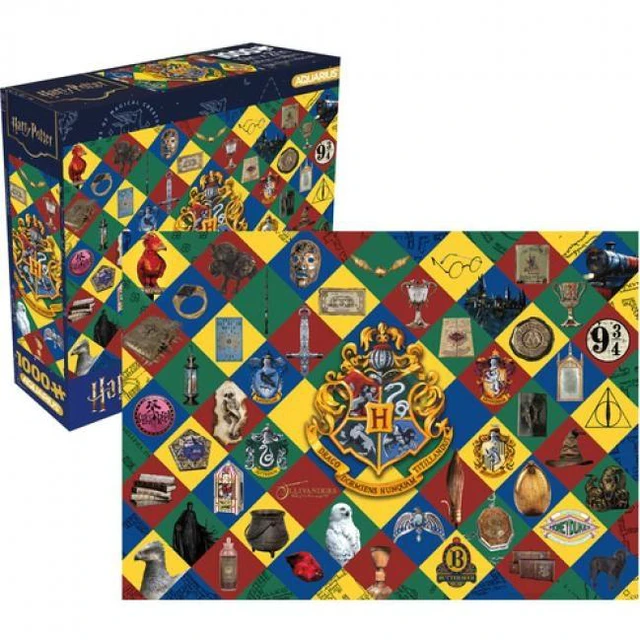 Main image of Harry Potter 25th Anniversary 1000 Piece Jigsaw Puzzle (8x8 Box)