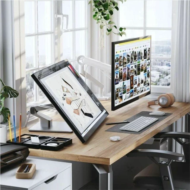 Alt view image 3 of 7 - Alogic Clarity Fold 27C4KPDTF 27" Class Webcam LED Touchscreen Monitor - 16:9 - 13 ms - 27" Viewable - One Glass Solution (OGS) - 10 Point(s) Multi-touch Screen - 3840 x 2160 - 4K UHD - In-p