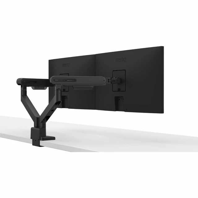 Alt view image 13 of 14 - BENQ LIGHTWEIGHT DUAL MONITOR ARM BLACK