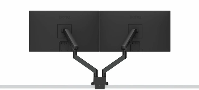 Alt view image 9 of 14 - BENQ LIGHTWEIGHT DUAL MONITOR ARM BLACK
